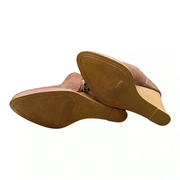 Brown Wedge Ankle Boots - Picture 5 of 7